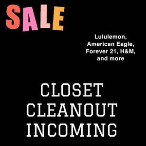 HUGE CLOSET CLEANOUT